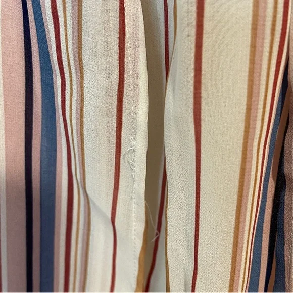 Lily Rose Striped Off Shoulder Shorts Maxi Dress Romper Women's L - Picture 8 of 8